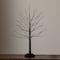 2ft. Pre-Lit Artificial Halloween Black Twig Tree with 210 Warm White Fairy Copper Wire LED Lights